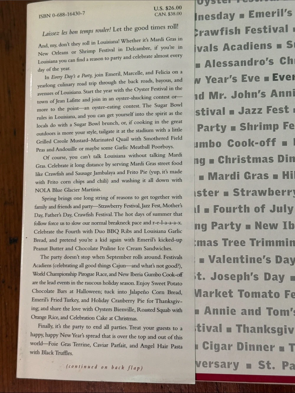 Emeril Lagasse Every Day’s A Party Louisiana Recipes Cookbook
